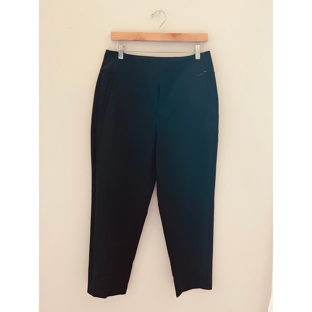 Athleta endless Ankle Pants Black High Rise Tapered Trousers 533636 Size 10